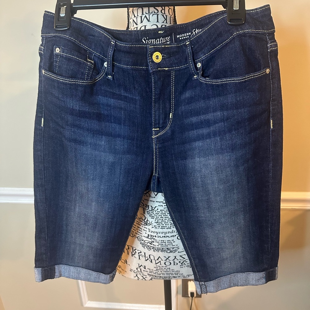 Signature by Levi Strauss & Co. Dark Blue Bermuda Shorts